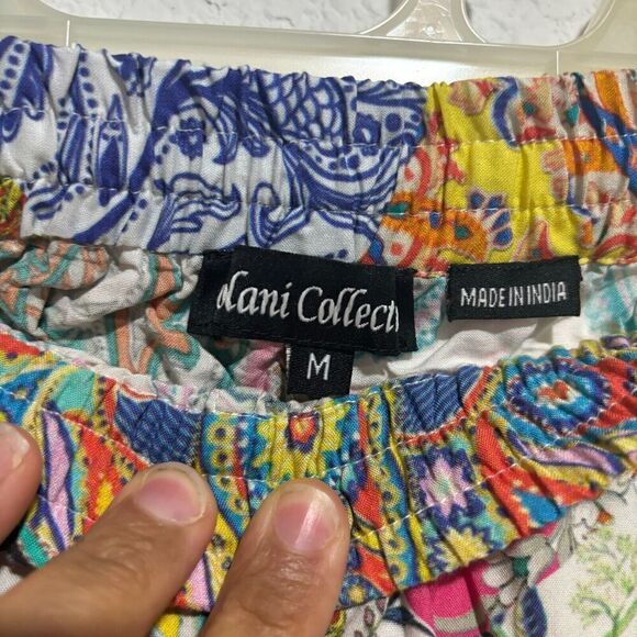 Tolani Collection Womens Pants Multicolor Medium Straight Leg Paisley Palazzo - Picture 9 of 16